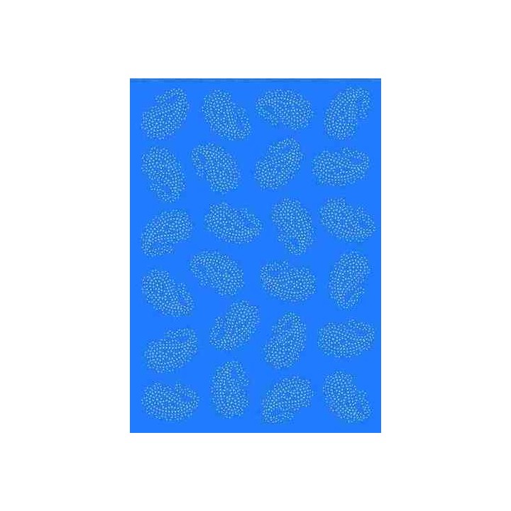 Pergamano vellum paisley bleu