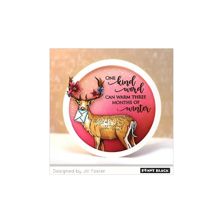 (30-497)Penny Black Stamp clear Christmas 2018 Joyfull Holiday