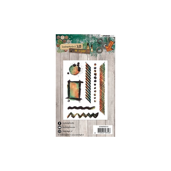 (STAMPIN319)Studio light Stamps Industrial 3.0, Nr. 319
