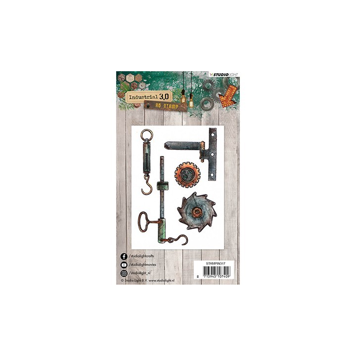 (STAMPIN317)Studio light Stamps Industrial 3.0, Nr. 317