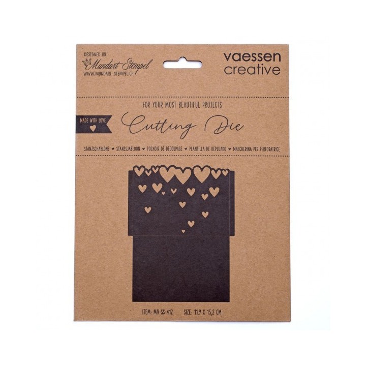 (MV-SS-412)Vaessen Creative  Cutting die packaging with hearts