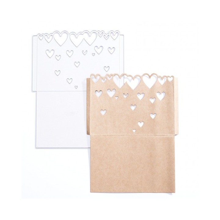 (MV-SS-412)Vaessen Creative  Cutting die packaging with hearts