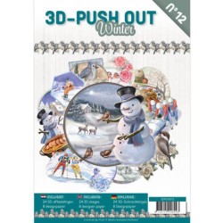 (3DPO10012)3D Push Out Book Winter