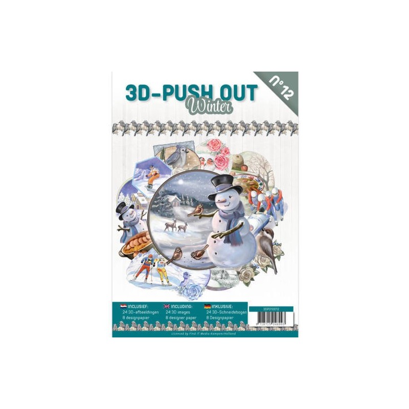 (3DPO10012)3D Push Out Book Winter