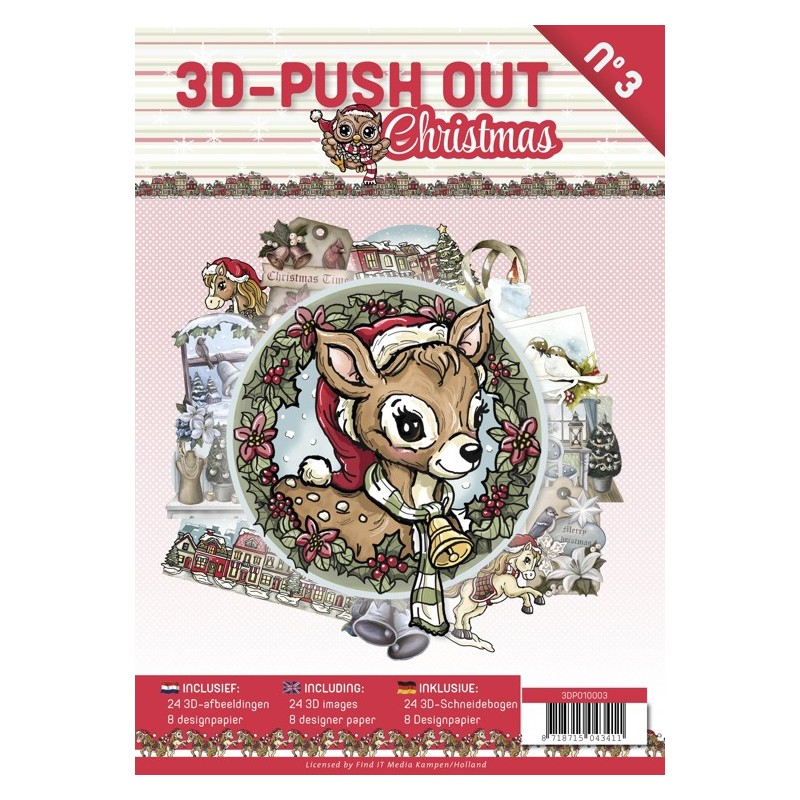 (3DPO10003)3D Push Out Book Christmas