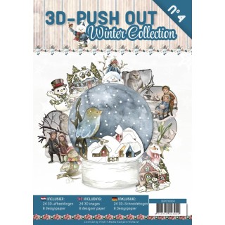 (3DPO10004)3D Push Out Book Winter collection