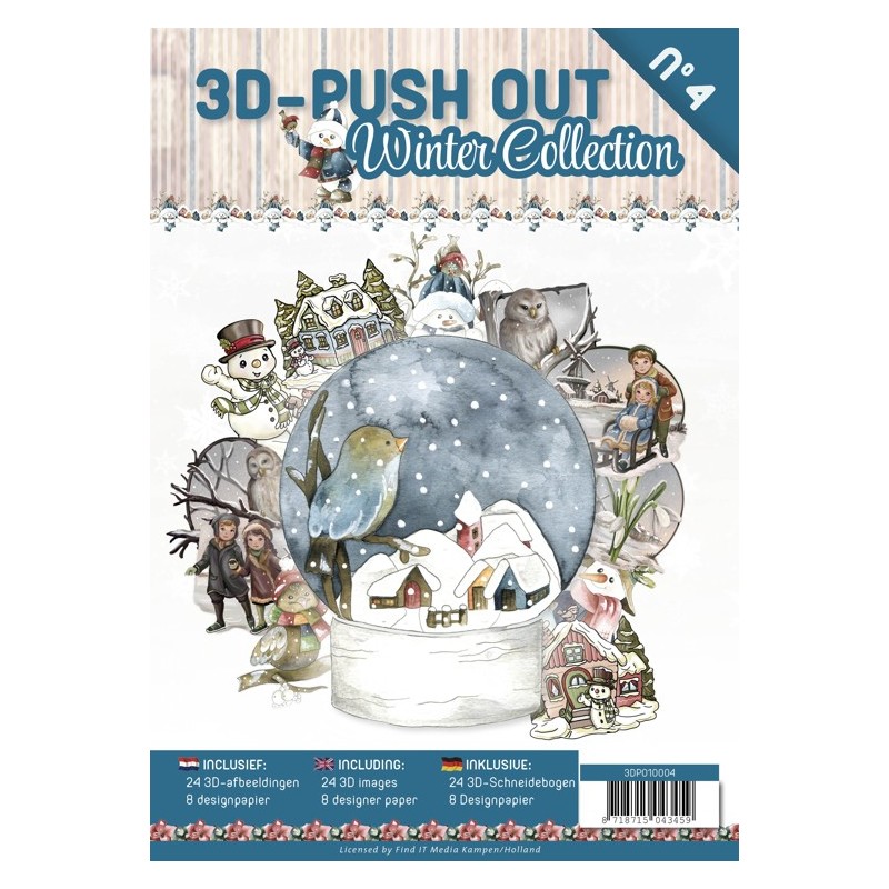 (3DPO10004)3D Push Out Book Winter collection