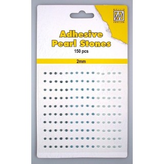 (APS203)Nellie`s Choice Adhesive pearls 2mm 3-colors - Blue