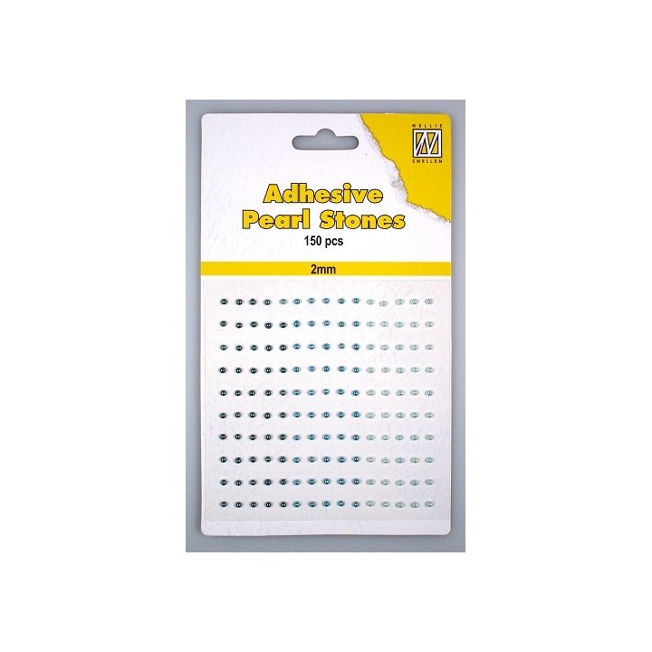 (APS203)Nellie`s Choice Adhesive pearls 2mm 3-colors - Blue