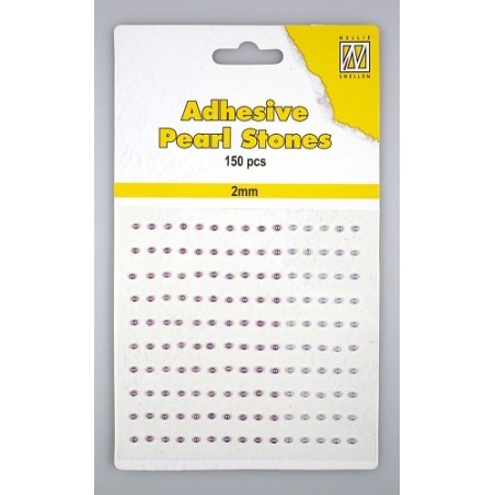 (APS206)Nellie`s Choice Adhesive pearls 2mm  3-colors - Purple