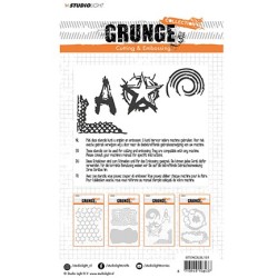 (STENCILSL151)Studio Light Cutting and Embossing Die, Grunge Collection nr.151