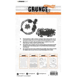 (STENCILSL152)Studio Light Cutting and Embossing Die, Grunge Collection nr.152