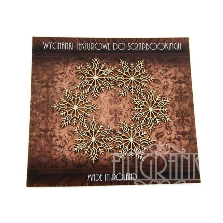 (XMAS_2_010)Filigranki Laser Cut Chipboards Snowflake frame