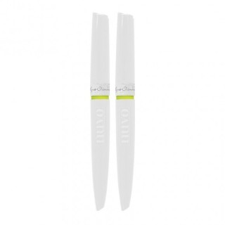 (888N)Tonic Studios Nuvo aqua shimmer glitter brush tip clear x2