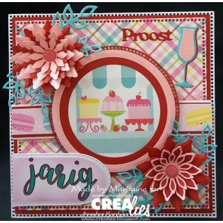 (CLNestXXL81 )Crealies Crea-Nest-Lies XXL no 81 squares - small circles