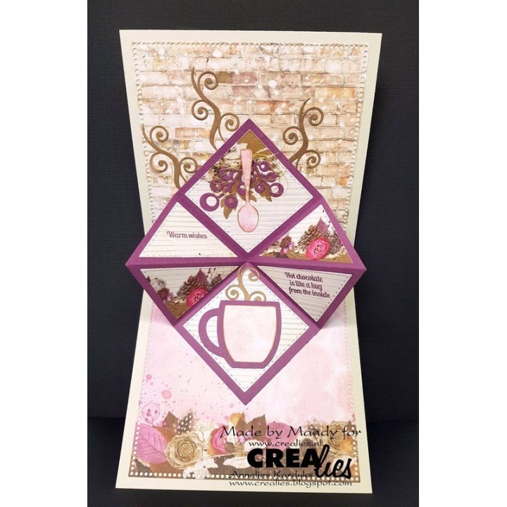 (CLNestXXL81 )Crealies Crea-Nest-Lies XXL no 81 squares - small circles