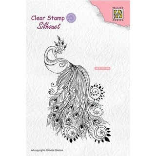 (SIL044)Nellie`s Choice Clearstamp - Peaclock