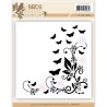(JAEMB10007)Cut and Embossing folder - Jeanine's Art - Birds and Flowers
