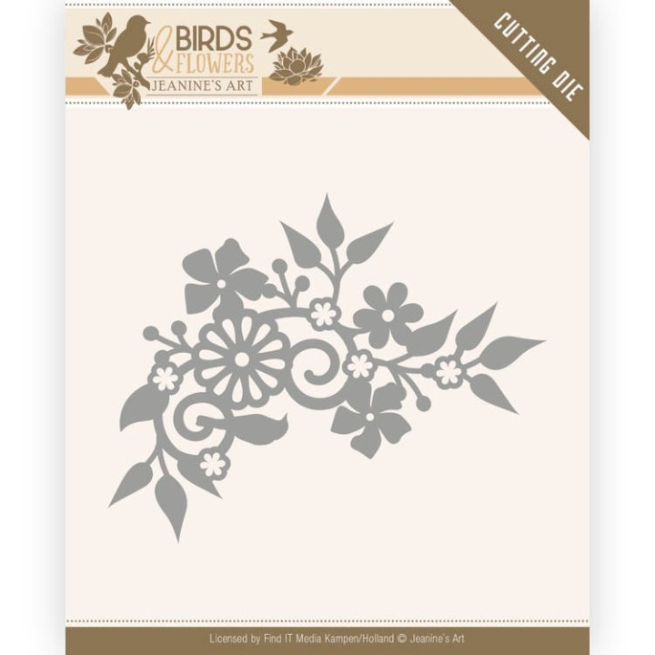 (JAD10062)Dies - Jeanine's Art - Birds and Flowers - Birds Corner