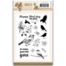 (JACS10022)Clearstamp - Jeanine's Art - Birds and Flowers