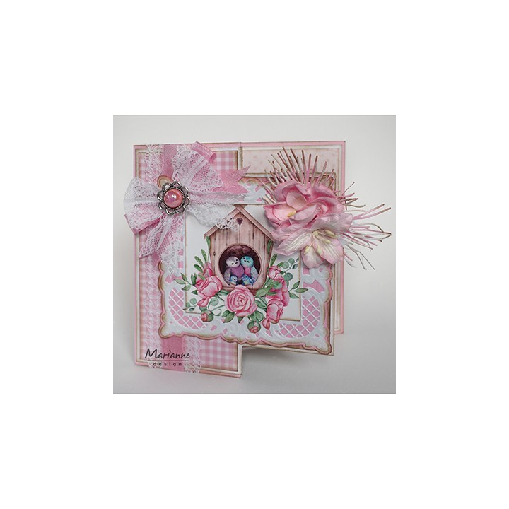 (LR0571)Creatables stencil Anja's vertical folding die (Square)