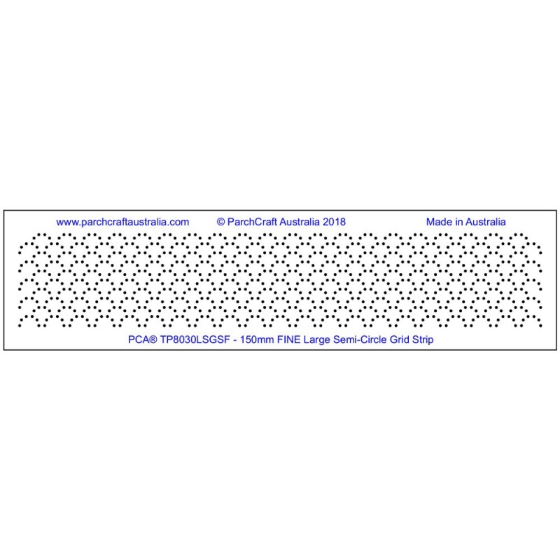 (TP8030LSGSF)PCA FINE Large SemiCircle Grid Strip