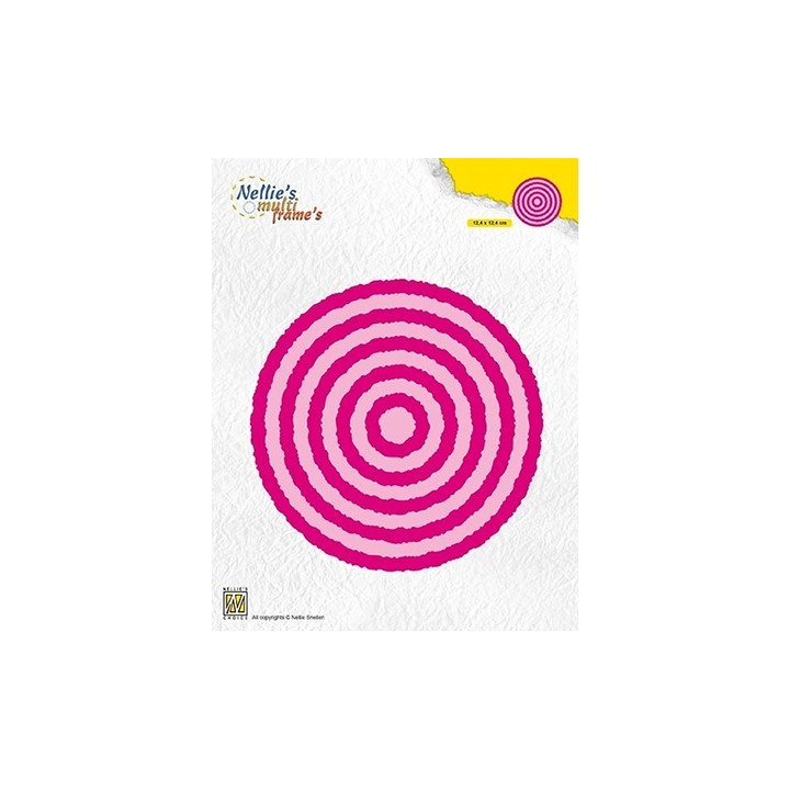 (MFD123)Nellie's Multi frame Dies Photo Frames Circles