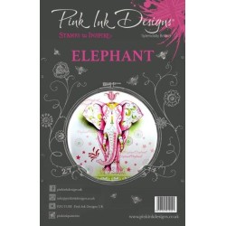 (PI004)Pink Ink Desings Elephant