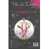 (PI004)Pink Ink Desings Elephant