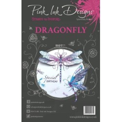 (PI005)Pink Ink Desings Dragonfly