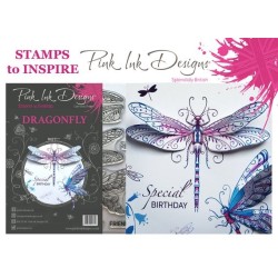 (PI005)Pink Ink Desings Dragonfly