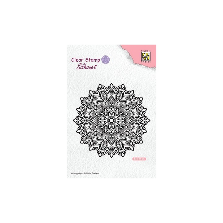 (SIL043)Nellie`s Choice Clearstamp - Mandala-4