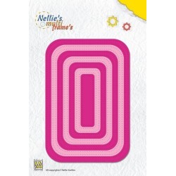 (MFD088)Nellies Choice Multi Frame Dies - Straight dotted rectangle