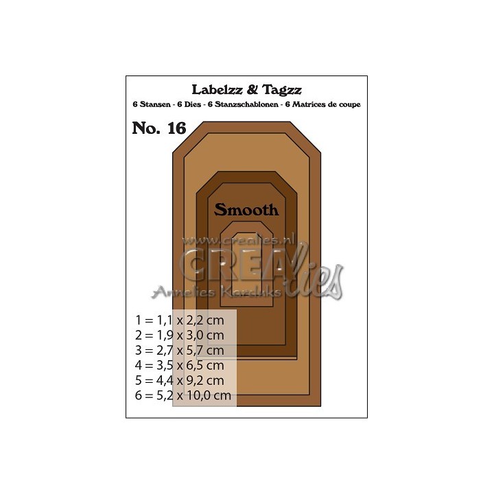 (CLLT16)Crealies Labelzz & Tagzz no. 16