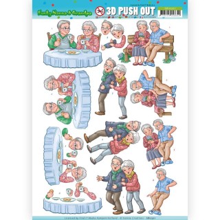 (SB10321)3D Pushout - Yvonne Creations - Funky Nanna's - Happy Together
