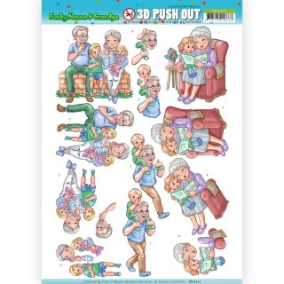 (SB10322)3D Pushout - Yvonne Creations - Funky Nanna's - With the Grandchilds