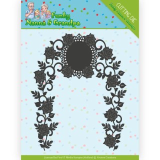 (YCD10158)Dies - Yvonne Creations - Funky Nanna's - Floral Arch