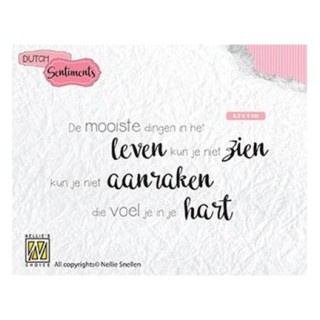 (SENCS013)Nellie's Choice Clear stamps De mooiste dingen in het leven...