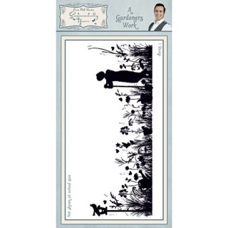 (SYR034)Phill Crafty Martin rubber stamp A Gardeners World