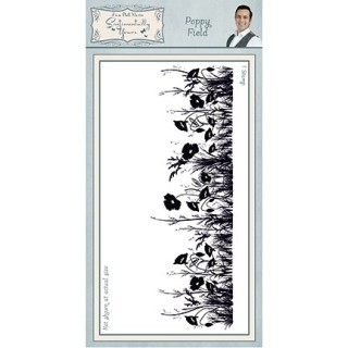 (SYR037)Phill Crafty Martin rubber stamp Poppy Field