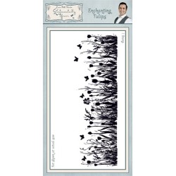 (SYR039)Phill Crafty Martin rubber stamp Enchanting Tulips