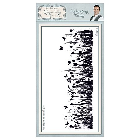 (SYR039)Phill Crafty Martin rubber stamp Enchanting Tulips