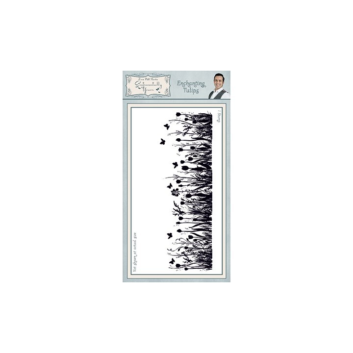 (SYR039)Phill Crafty Martin rubber stamp Enchanting Tulips