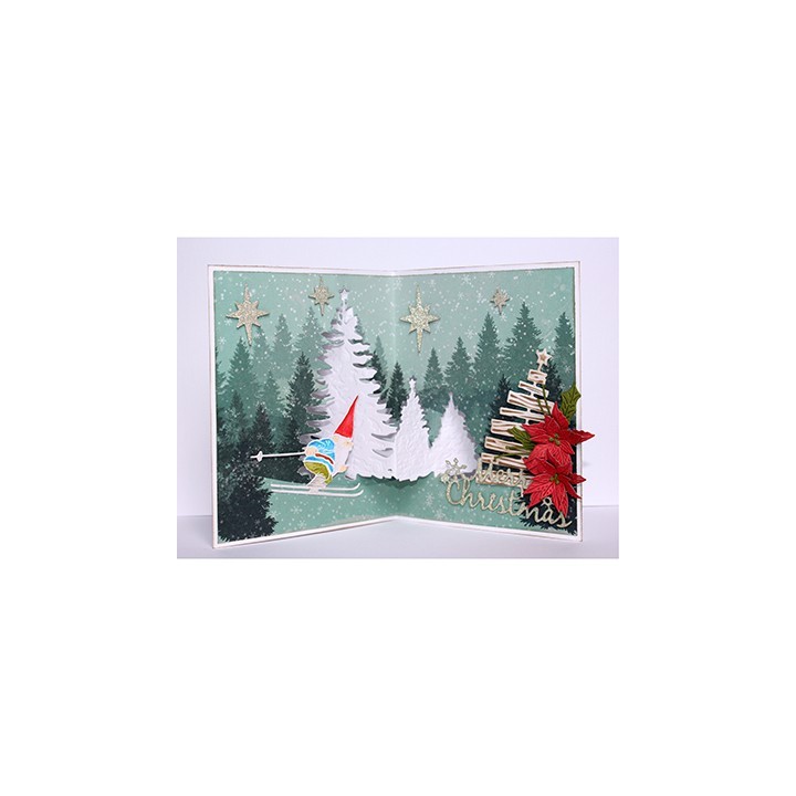 (6002/1206)Cutting & Embossing Gnome on Skies
