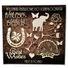 (ZESTAW_024)Filigranki Laser Cut Chipboards GOOD LUCK set 13pcs