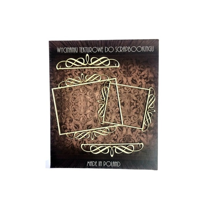 (ZESTAW_031)Filigranki Laser Cut Chipboards FRAMES & LINES set 4 pcs