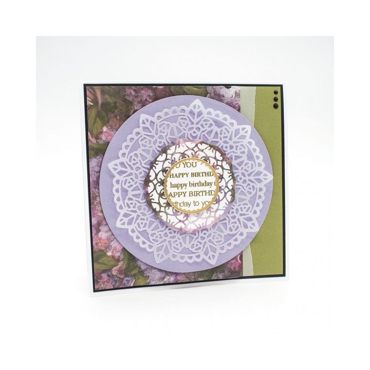 (2271E)Tonic Studios doily die set crocheted