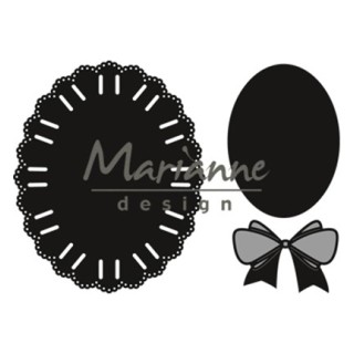 (CR1458)Craftables Oval ribbon die
