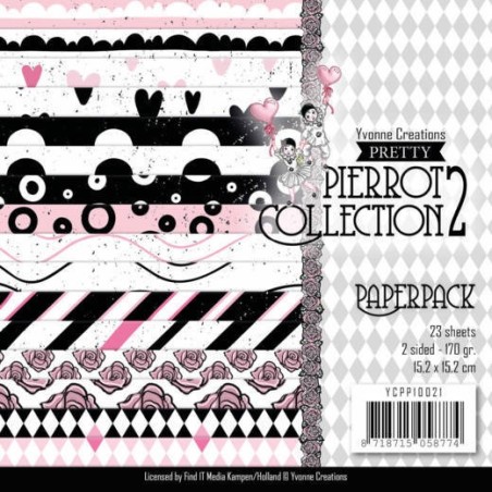 (YCPP10021)Paperpack - Yvonne Creations- Pretty Pierrot 3