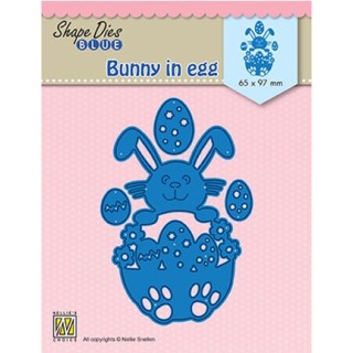 (SDB072)Nellie's Shape Dies Blue Bunny in egg